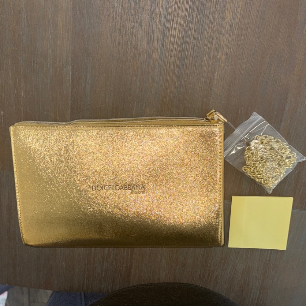 Dolce & Gabbana Shimmering Gold Clutch